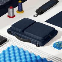 laptopo krepsiai - Tech-Protect Defender Bag 13-14" Navy Blue - 3 nuotrauka