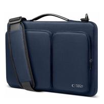 laptopo krepsiai - Tech-Protect Defender Bag 13-14" Navy Blue - 10 nuotrauka