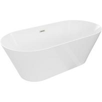 Vonia su sienele, laisvai pastatoma Mexen Luna Slim, 170 cm x 75 cm x 58 cm, ovalas