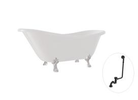 Vonia, laisvai pastatoma Besco Otylia, 170 cm x 77 cm x 69.5 cm, ovalas