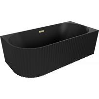 Vonia su sienele, laisvai pastatoma Mexen Gia Right, 170 cm x 80 cm x 58 cm, ovalas