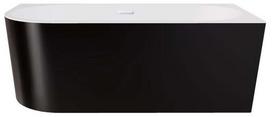Vonia, laisvai pastatoma Besco Zoya Black&White, 150 cm x 75 cm x 58 cm, dešininė