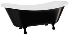 Vonia, laisvai pastatoma Besco Amelia B&W, 190 cm x 77 cm x 69 cm, ovalas