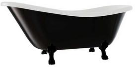 Vonia, laisvai pastatoma Besco Otylia B&W, 160 cm x 77 cm x 69.5 cm, ovalas