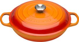 30 l puodas - Le Creuset Ketaus puodas Gourmet Signature 30 cm, liepsnojančios oranžinės (Flame) - 1 nuotrauka