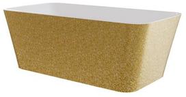 Vonia, laisvai pastatoma Besco Evita Glam Gold, 160 cm x 80 cm x 58 cm, stačiakampis