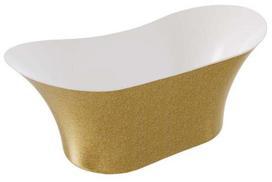 Vonia, laisvai pastatoma Besco Amber Glam Gold, 170 cm x 80 cm x 72 cm, ovalas