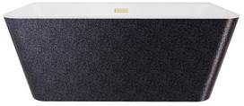 Vonia, laisvai pastatoma Besco Varya Glam Graphite, 170 cm x 80 cm x 58 cm, stačiakampis