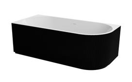 Vonia, laisvai pastatoma Besco Denaya Black&White, 150 cm x 75 cm x 58 cm, kairinė