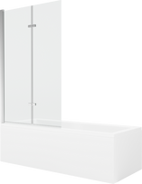 Vonia, su sienele su sienele, laisvai pastatoma Mexen Cubik, 170 cm x 70 cm x 40 cm, stačiakampis
