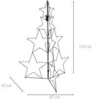 Home Styling Collection Mondex SULANKAMA KALĖDŲ EGLĖ 110cm Juoda
