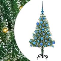 dirbtine egle - Dirbtinė Kalėdų Eglė Su Sniegu Ir Led Šviesa Su 150 Led 120 Cm - 2 nuotrauka