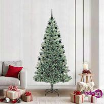 vidaXL Dirbtinė Kalėdų Eglė Su Sniegu ir LED Šviesa su 300 LED 210 cm