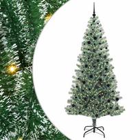 dirbtinis sniegas - vidaXL Dirbtinė Kalėdų Eglė Su Sniegu ir LED Šviesa su 300 LED 240 cm - 2 nuotrauka