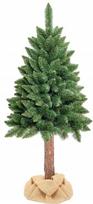 XXL Dirbtinė Kalėdų eglė ant medinio kamieno „Green Pine“ 220 cm PREMIUM