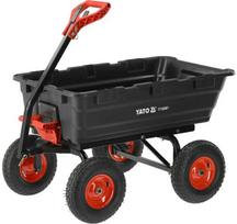 vezimelis - YATO Sodo vežimėlis su savivarčiu YT-86961 XXL 550kg - 1 nuotrauka