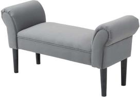 lova juodos spalvos - HOMCOM Lovos suolas, tamsiai pilkas (Dark Gray) - 1 nuotrauka
