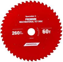 pjovimo diskas specialist - SPECIALIST+ pjovimo diskas Multimaterial 260x60x30T - 1 nuotrauka