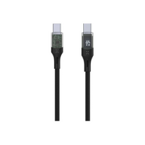 istoti - Fixed | Cable USB-C/USB-C with display, PD support, 2m, USB 2.0, 100W | FIXDD-CC2-BK - 1 nuotrauka
