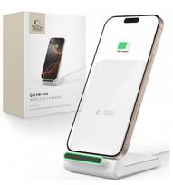 belaidis pakrovejas - Tech-Protect wireless charger A40 QI15W, white | 5906302372423 - 1 nuotrauka