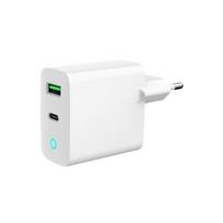 type 1 charger - CHARGER USB 20W 2PORT/TA-UC-PDQC20L-W-01 GEMBIRD - 1 nuotrauka