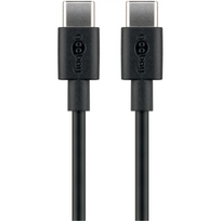usb c pakrovejas - Goobay USB-C Charging and Sync Cable, 2 m | 51243 - 1 nuotrauka