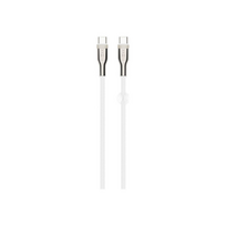Fixed | Braided Cable USB-C/USB-C, 2m, 100W | FIXDB-CC2-WH