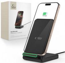 belaidis pakrovejas - Tech-Protect wireless charger A40 QI15W, black | 5906302372430 - 1 nuotrauka