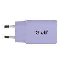 charger pakrovejas - MOBILE CHARGER WALL USB-C/2PK 30W PURPLE CAC-3025 CLUB3D - 1 nuotrauka