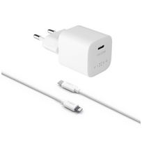 Fixed | Mini USB-C Travel Charger USB-C/Lightning Cable | FIXC20M-CL-WH