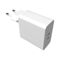 Fixed | Dual USB-C Mains Charger, PD support, 65W | FIXC65-2C-WH