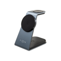 3in1 belaidis - Fixed | MagPowerstation ALU stand with wireless charging 3 in 1 | FIXMPOS-AL-GR - 1 nuotrauka