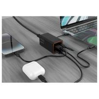 ikrovikliai type 2 - CHARGER USB UNIVERSAL 4P 65W/TA-UC-2A2C-PD65-01-BK GEMBIRD - 1 nuotrauka