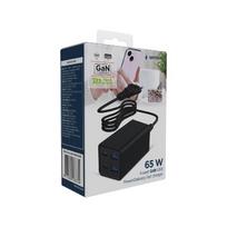 ikrovikliai type 2 - CHARGER USB UNIVERSAL 4P 65W/TA-UC-2A2C-PD65-01-BK GEMBIRD - 3 nuotrauka