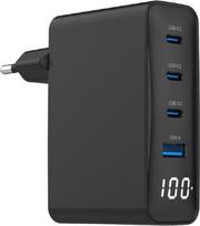 CHARGER USB 100W 4PORT GAN/TA-UC-PDQC100LCD-01-BK GEMBIRD