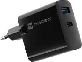 charger pakrovejas - NATEC Charger Ribera GaN USB-A USB-C 45W | NUC-2143 - 1 nuotrauka