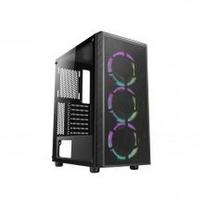 GAMING kompiuterio korpusas AZZA Prime 360, su 3xARGB Fan, ATX, Micro ATX, ITX, side window made of tempered glass, Without PSU (bottom), CSAZ-360