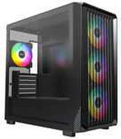kompiuteris mini korpusas itx - „Montech X5M“ kompiuterio korpusas, vidutinio dydžio bokštas, „Micro-ATX“, ARGB, grūdintas stiklas - Juodas - 1 nuotrauka