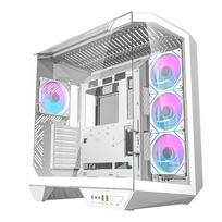 Darkflash DY470 kompiuterio korpusas baltos spalvos   4 ventiliatoriai   GPU bracket