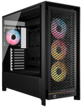 „Corsair Frame 5000D RS ARGB“ kompiuterio korpusas, „Midi-Tower“, E-ATX, RGB, grūdintas stiklas - juodas