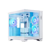 atx korpusai - Chieftec GM-30W-TG-OP kompiuterio korpusas Kubas Balta - 1 nuotrauka