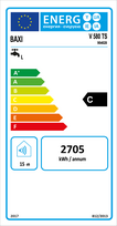 vandens talpos - Baxi Spa V580TS komb.boileris 80L 1.2 KW vertik.kair.BAXI - 2 nuotrauka