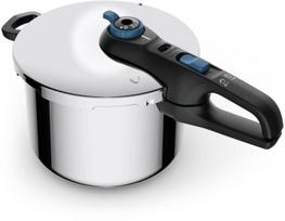 nerudijantis plienas - Tefal Greitpuodis SECURE TRENDY 6L P2580701, nerūdijantis (Stainless Steel) - 1 nuotrauka