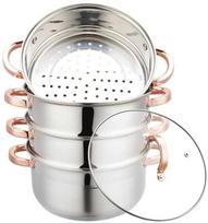 klausberg garu puodas - Klausberg Garų puodas KB-7736, 24 cm, Rožinė auksinė (Rose Gold) - 1 nuotrauka