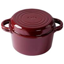 Zyle Apvalus emaliuotas ketaus puodas ZY12RKI, raudonas (Red), 5 l