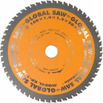 GLOBAL SAW Diskinis pjūklas plonam plienui 160 x 1,4/1,2 x 20 mm / 56z CERMET