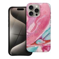 Forcell F-Protect Mirage Military Drop-Tested Case with MagSafe for iPhone 15 Pro Max Rožinis Marmuras (Pink Marble)