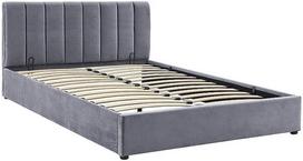 Signal Meble Lova Montreal Velvet 192, 120 x 200 cm, pilka (Grey), su grotelėmis
