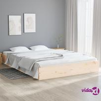 vidaXL Lovos rėmas be čiužinio, 120x200 cm, medienos masyvas