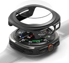 Ringke Slim ir grūdinto stiklo dėklas + stiklo rinkinys Samsung Galaxy Watch Ultra (47mm) Juodas (Black)